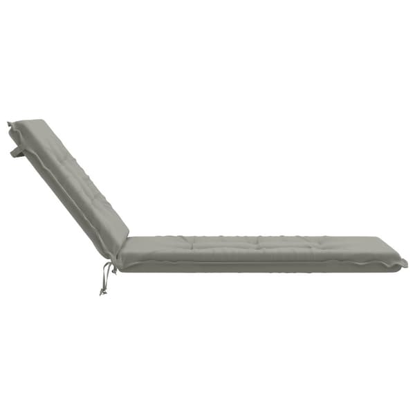Solstol Kudde GEMERT 100% Polyester Grå 190 x 50 x 9 cm