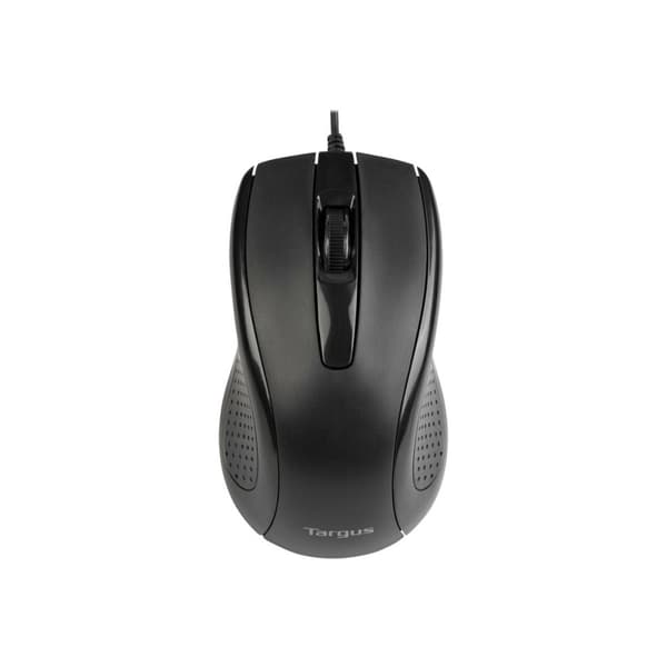 Targus Full-Size - mus - antimikrobiell - USB - svart