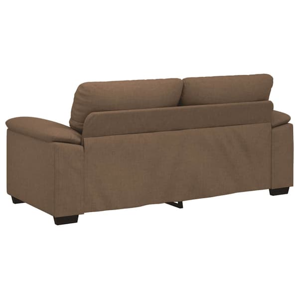 2-sitssoffa brun 180x81x84 cm tyg