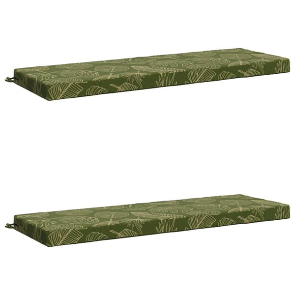 2-delade Bänk Kuddar SOEST 2 st 100% Polyester Bladdesign