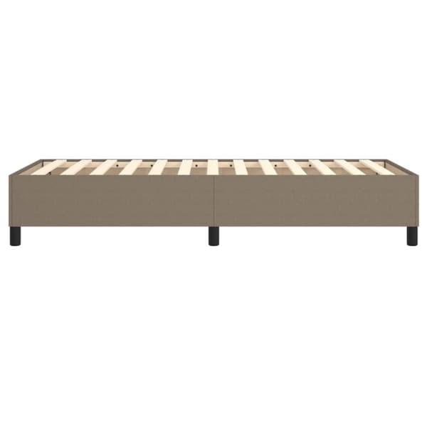 Boxspring-sängram taupe 100x200 cm tyg