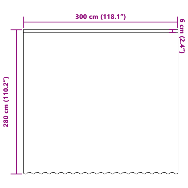 Spetsgardin med gardiner Blommor Vit 280 x 300 cm Polyester