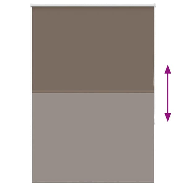 Mörkläggningsgardin kaffe 95x150 cm tyg bredd 90,7 cm polyester