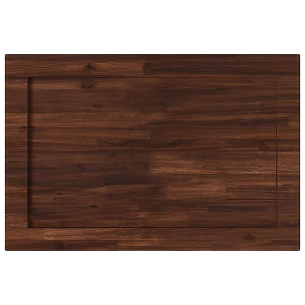 Rektangulärt Bordsskiva 90 x 50 x 3,5 cm Rektangulär Mörkbrun
