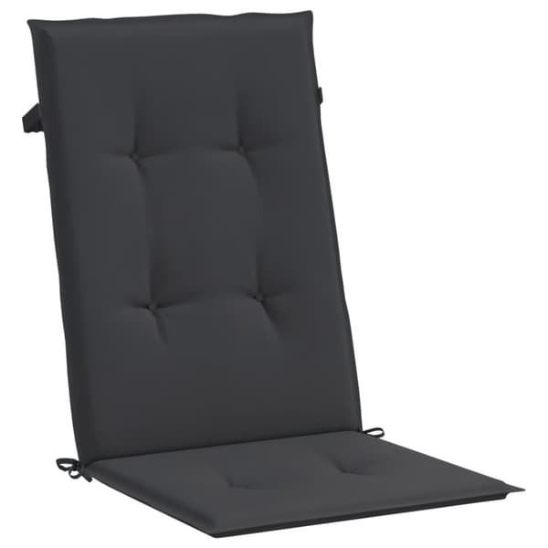 Fällbara fåtöljer med dynor, 6 st, massivt trä, teak