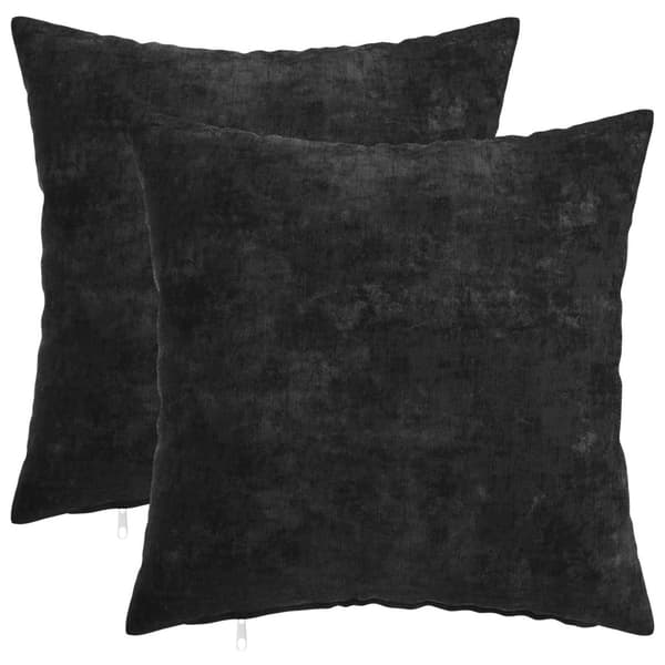 Kudde 2 st HEERLEN Antracit 45 x 45 cm Chenilletyg