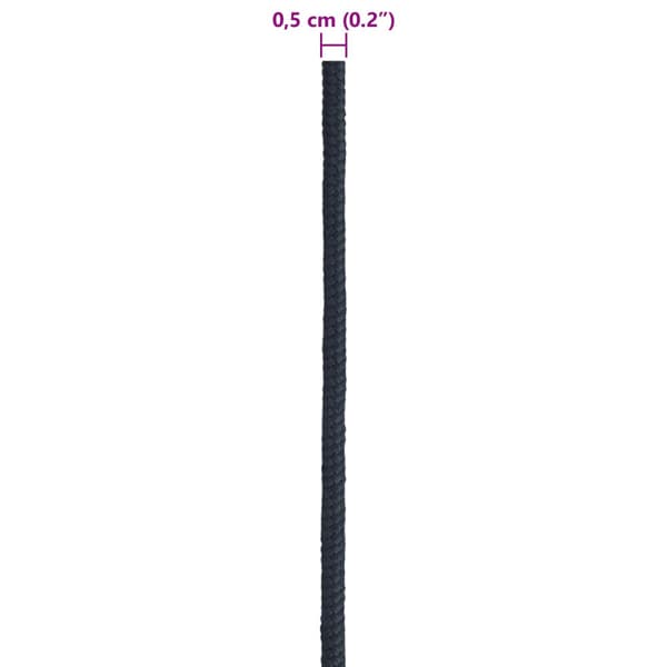 Båtsnöre 0.5 mm 25 m Kungsblå Polyester
