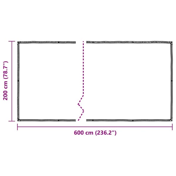 Växtskydd med öljetter 2x6 m polyeten