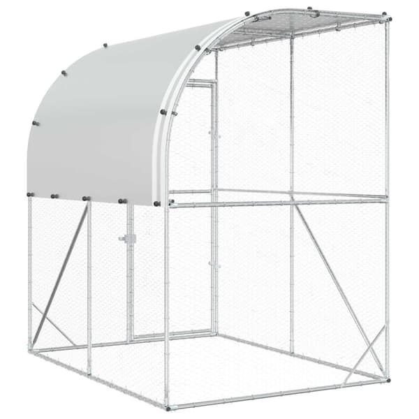 Hönsgård Silver 200 x 200 x 215 cm Galvaniserat stål