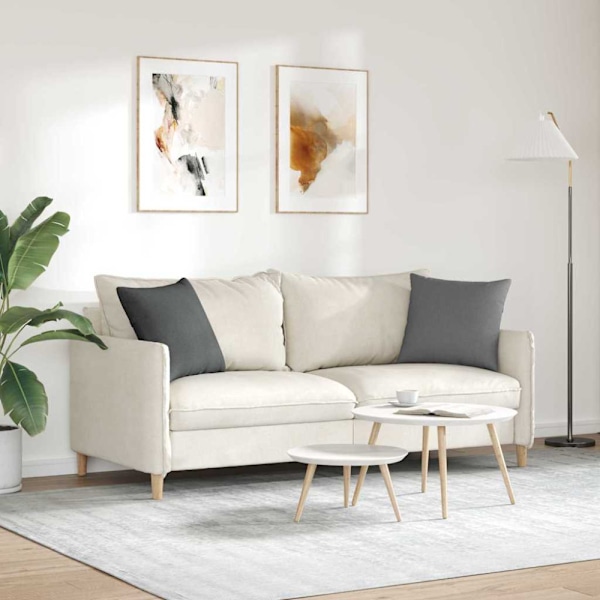 Sofakuddar 2 pcs Mörkgrå 45 x 45 cm tyg