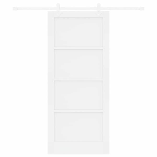 Skjutdörr 86 x 198,5 cm Konstruerat trä Vit