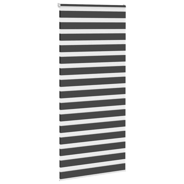 Rullgardin zebra svart 100x230 cm tyg bredd 95,9 cm polyester