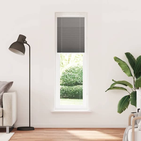 Plisserad persienn antracit 60x200cm tyg bredd 59,4cm polyester