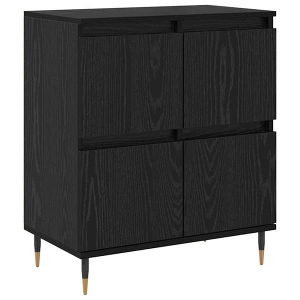 Sideboard Svart Ek 60 x 35 x 70 cm