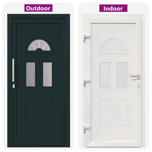 Framdörr Antracit 110 x 210 cm PVC