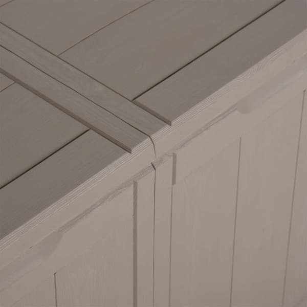 Dynbox 270 liter brun PP-träliknande