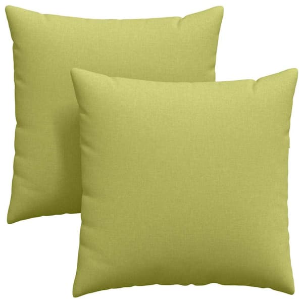 Sofakuddar 2 pcs Ljusgrön 80 x 80 cm tyg
