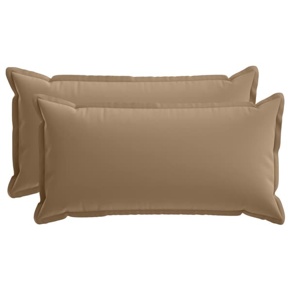 Kudde med kudde HOUTEN 2 st Taupe Polyester