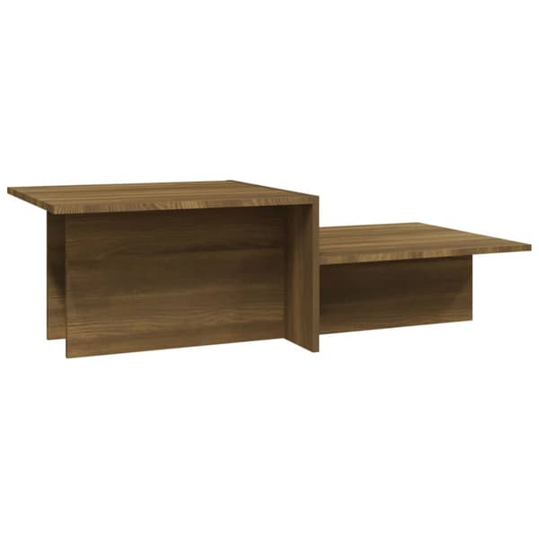 Soffbord brun ek 111,5x50x33 cm konstruerat trä