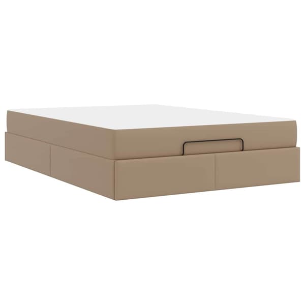 Sängram med madrass Övrigt 2 st Tan PVC