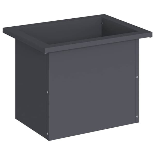 Odlingslåda med LED Antracit 30 x 40 x 30 cm Stål