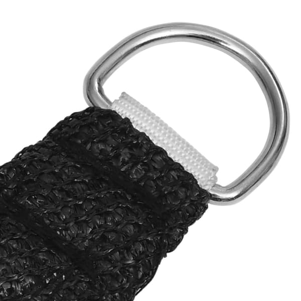 Solsegel 160 g/m² rektangulär svart 6x8 m HDPE