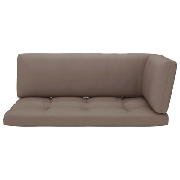 Pallsoffa 2-sits med dynor vit impregnerad furu