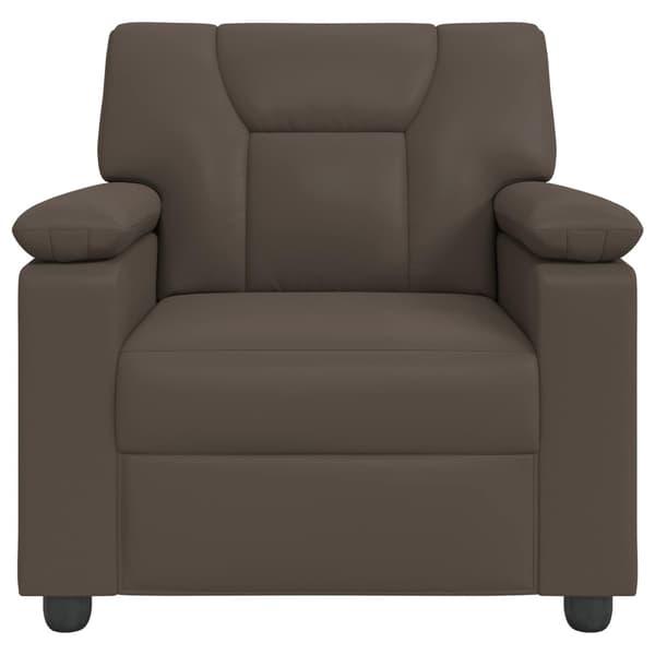 Soffa Grå 91 x 85 x 93 cm Konstläder