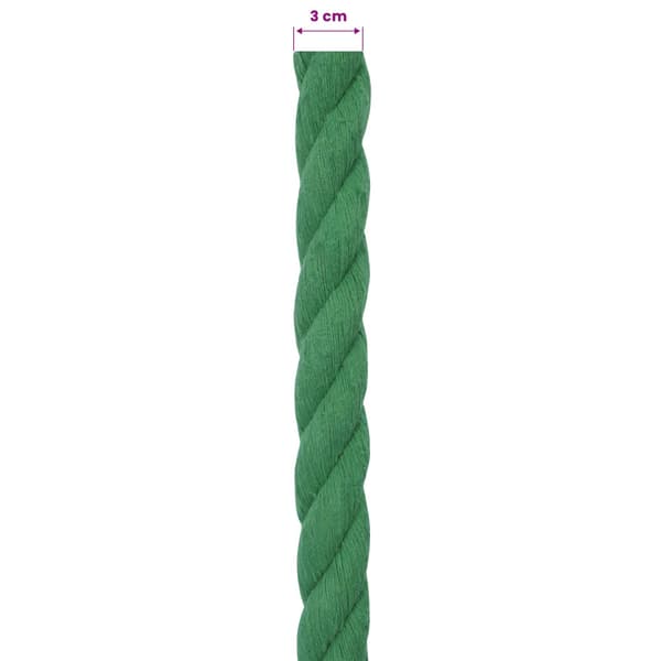 Rep Grön 3 x 3 x 5000 cm Bomull