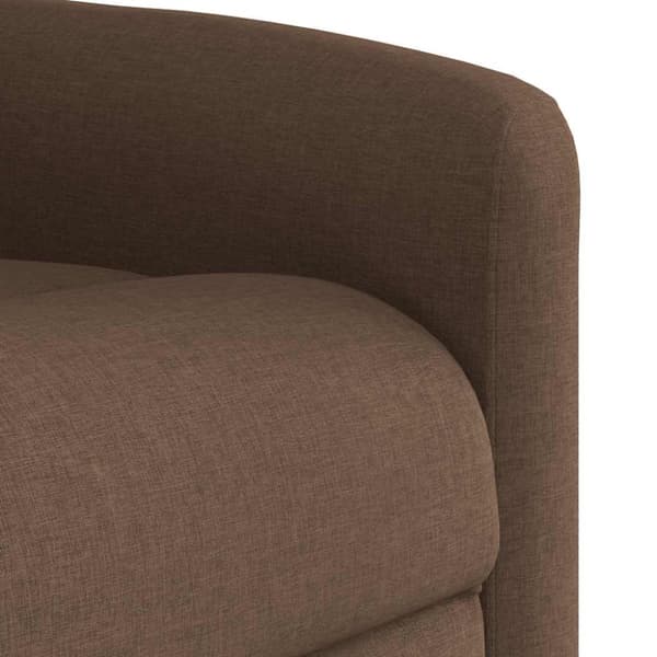 Elektrisk massagefåtölj brun tyg