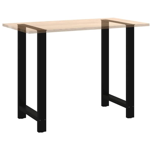 Barbordsben svarta 2 st 60x(100-101) cm stål
