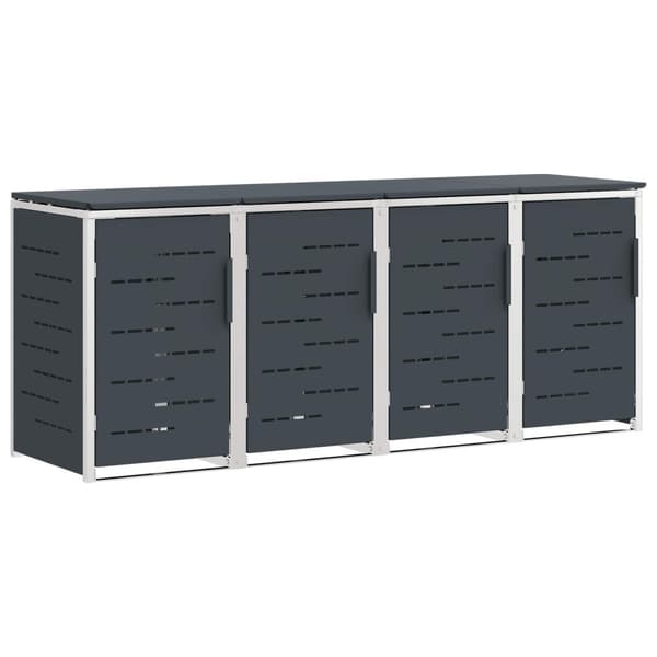 Sopcontainerförvar Antracit 276 x 77,5 x 112,5 cm