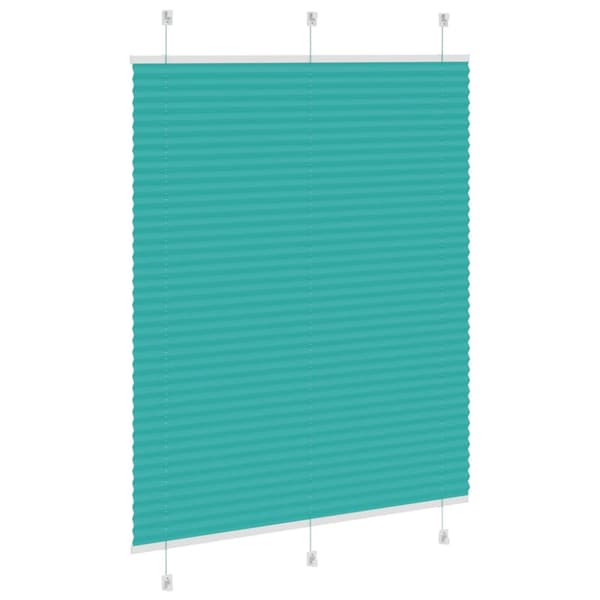 Plisserad persienn bensingrön 105x150 cm tyg bredd 104,4cm