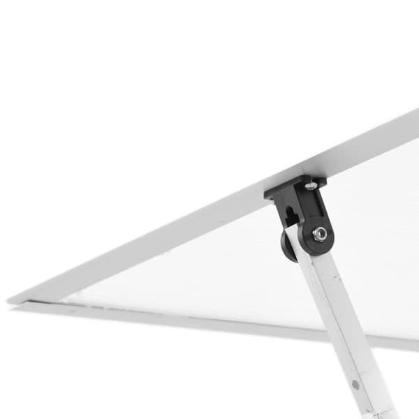 Växthus med ram silver 169x58x195 cm aluminium