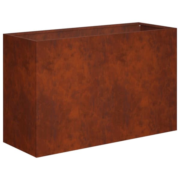 Trädgårdsplanterare 2 st Rostig 80 x 30 x 40 cm