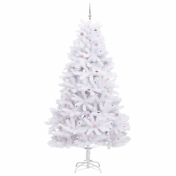 Plast Hingad Julgran Vit 270 cm PVC och stål