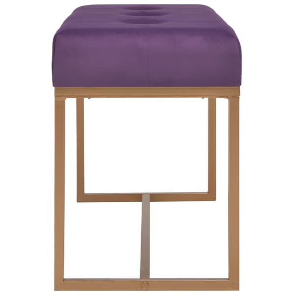 Bänk 80 cm lila sammet