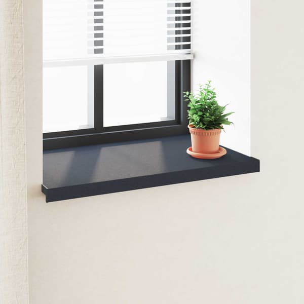 Fönsterbräda Anthracit med träådring 100 x 50 x 4,5 cm PVC