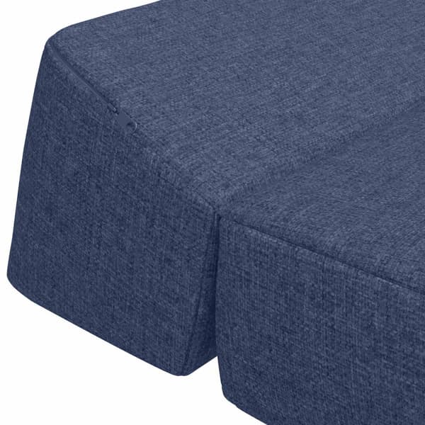Fällbar Soffbed Blå 120 x 60 x 49 cm Tyg