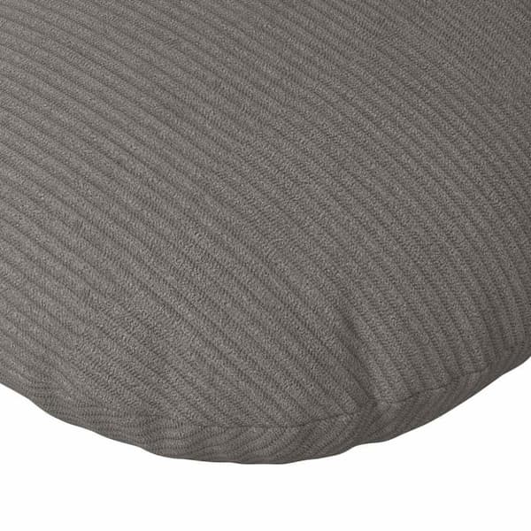 Sittkuddar 2 pcs Ljusgrå Ø60 x 21 cm Kordread tyg