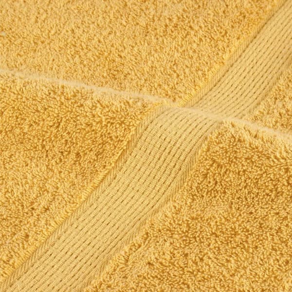 Premium badhanddukar SOLUND 4 st guld 70x140cm 600gsm