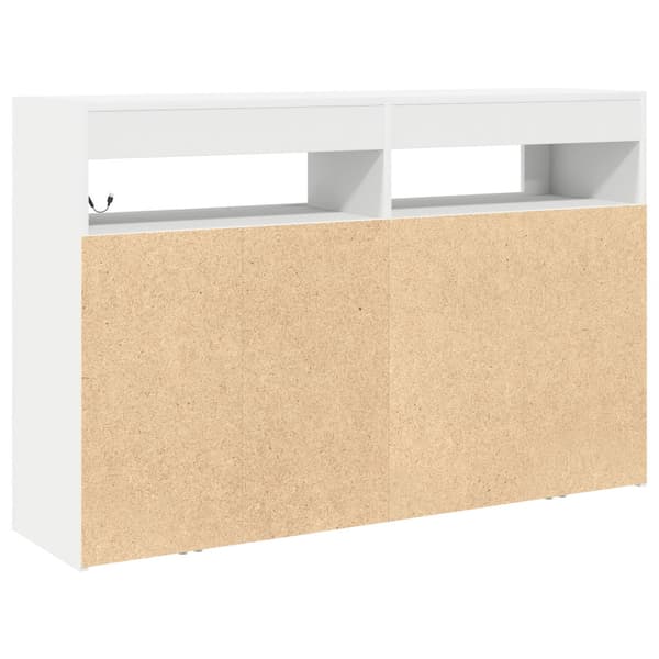 Sideboard Vit 116 x 30 x 75 cm Konstruerat trä