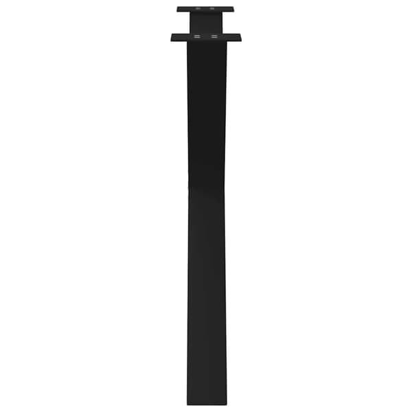 Matbordsben X-formade 2 st svarta 90x(72-73) cm stål