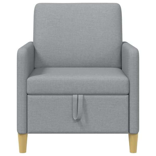 Soffa med förvaring Ljusgrå 72 x 78 x 87 cm Polyester