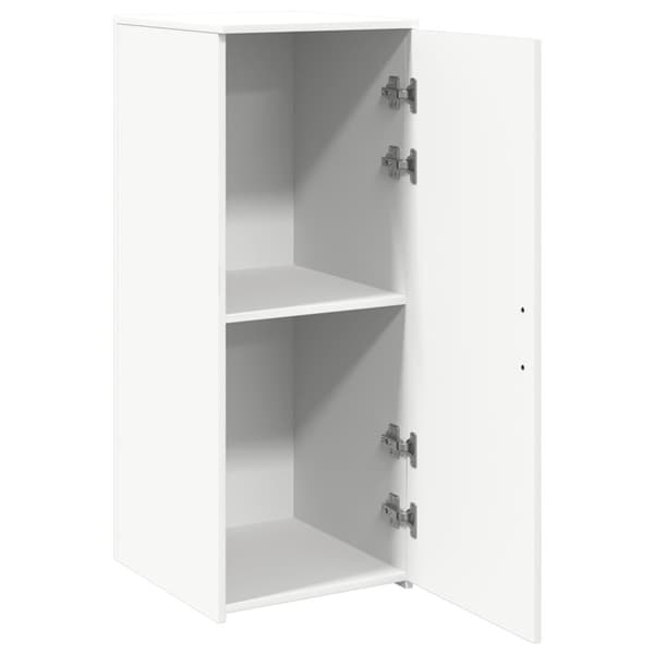 Förvaringsskåp vit 40x45x103,5 cm konstruerat trä