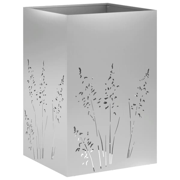 Trädgårdsplanterare 2 st Silver 50 x 50 x 75 cm