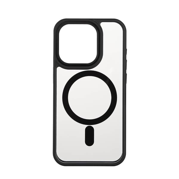 Back Bumper Clear Case MagSerie iPhone 15 Pro Clear Case Black Bumper
