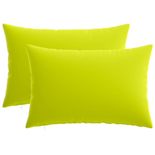 Kudde med kudde HEERLEN 2 st Klart grön. Polyester