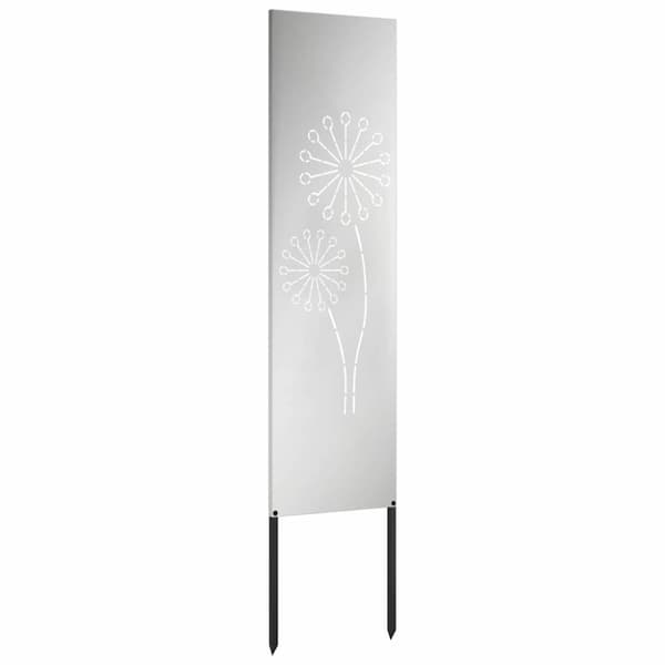 Trädgårds integritetsskärm Silver 32 x 140 cm Galvaniserat stål