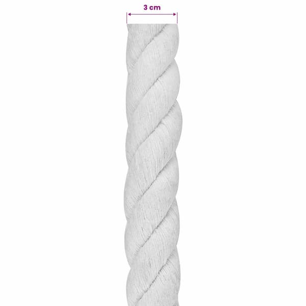 Rep Vit 3 x 3 x 1000 cm Bomull